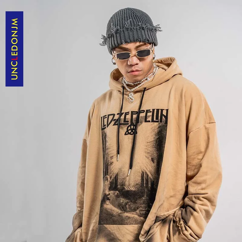 

UNCLEDONJM streetwear japanese streetwear Hip Hop plus size hoodies oversized sweatshirt skateboard clothes men hoodies BGT051