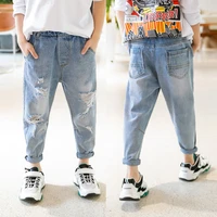 ienens 5 13y kids boys clothes skinny jeans classic pants children denim clothing trend long bottoms baby boy casual trousers