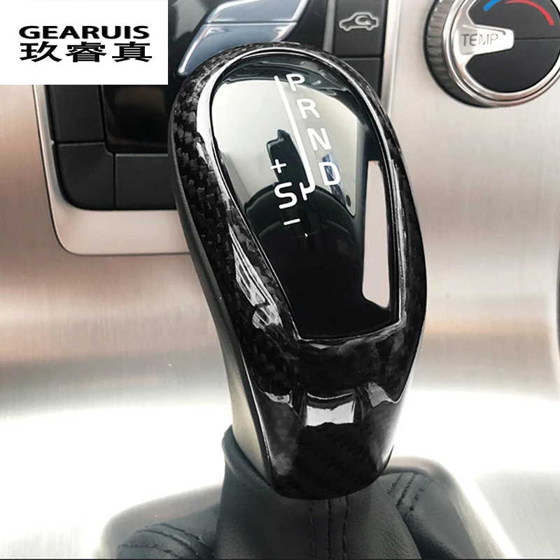 Стайлинг автомобиля рукоятка переключения передач из углеродного волокна