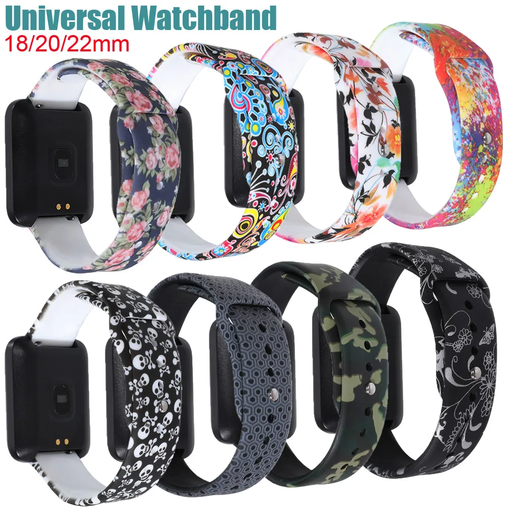 Сменный ремешок для часов Amazfit Pace Smartwatch/Amazfit Stratos Smartwatch/Ticwatch Pro, 18 мм, Xiaomi, 18 мм, 20 мм, 22 мм