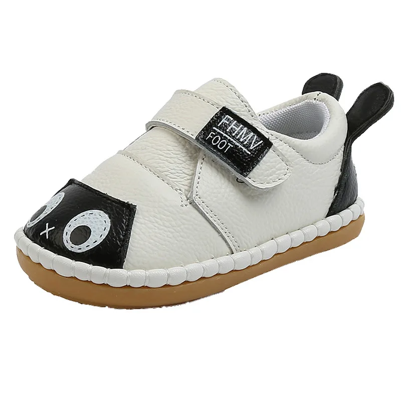 

CSBL Autumn Non-slip Soft Bottom Baby Girls Boys Casual Shoes Infant Toddler Shoes Cartoon Genuine Leather Kids Children Shoes