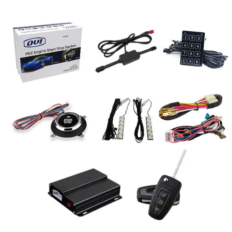 

Security Car Engine Starter One Way Push Button PKE Alarm