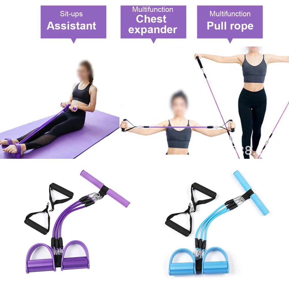 

Fitness Resistance Bands Latex Pedal Exerciser Sit-up Pull Rope Expander Elastic Bands Yoga equipment Pilates Workout