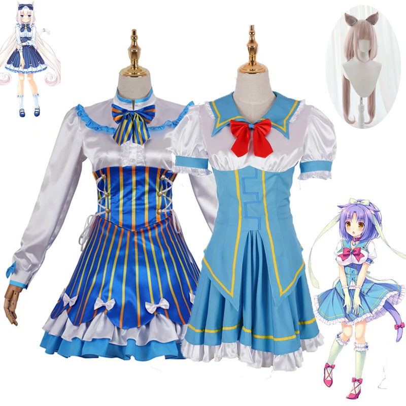 Короткая футболка с героями из японского аниме Nekopara корицы маскарадные костюмы