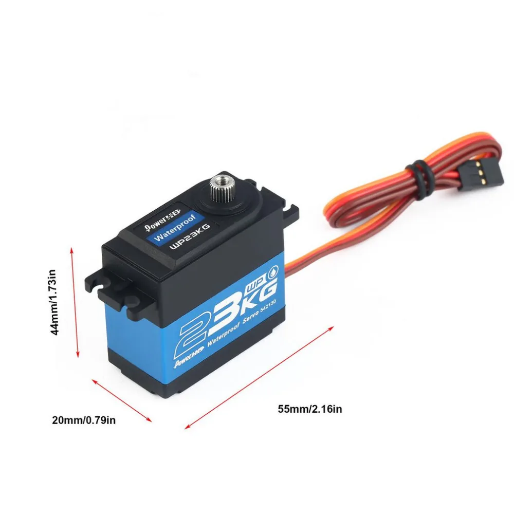 

Power HD Waterproof WP-23KG 23kg/75g Metal Gear Digital Servo For Crawler Buggy Traxxas TRX-4 Sky-fly