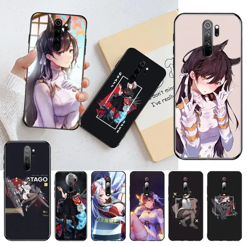 

CUTEWANAN Atago Azur Lane anime Soft Silicone TPU Phone Cover for Redmi 8A Note 9 8 8T 7 6 6A 5 5A 4 4X 4A Go Pro