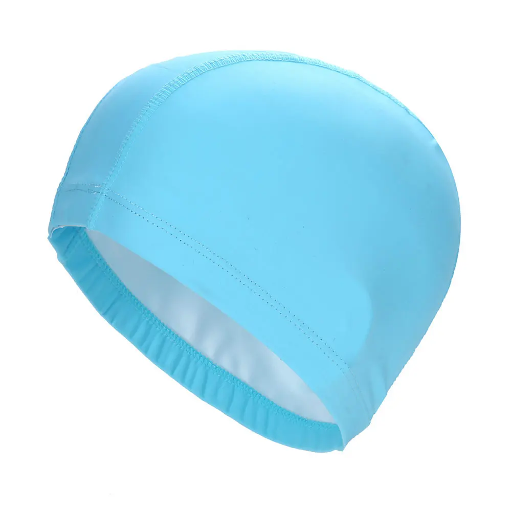 

Sports Accessories Free Size Long Hair PU Coating Waterproof Elastic Protect Ears Adults Swim Pool Swimming Cap
