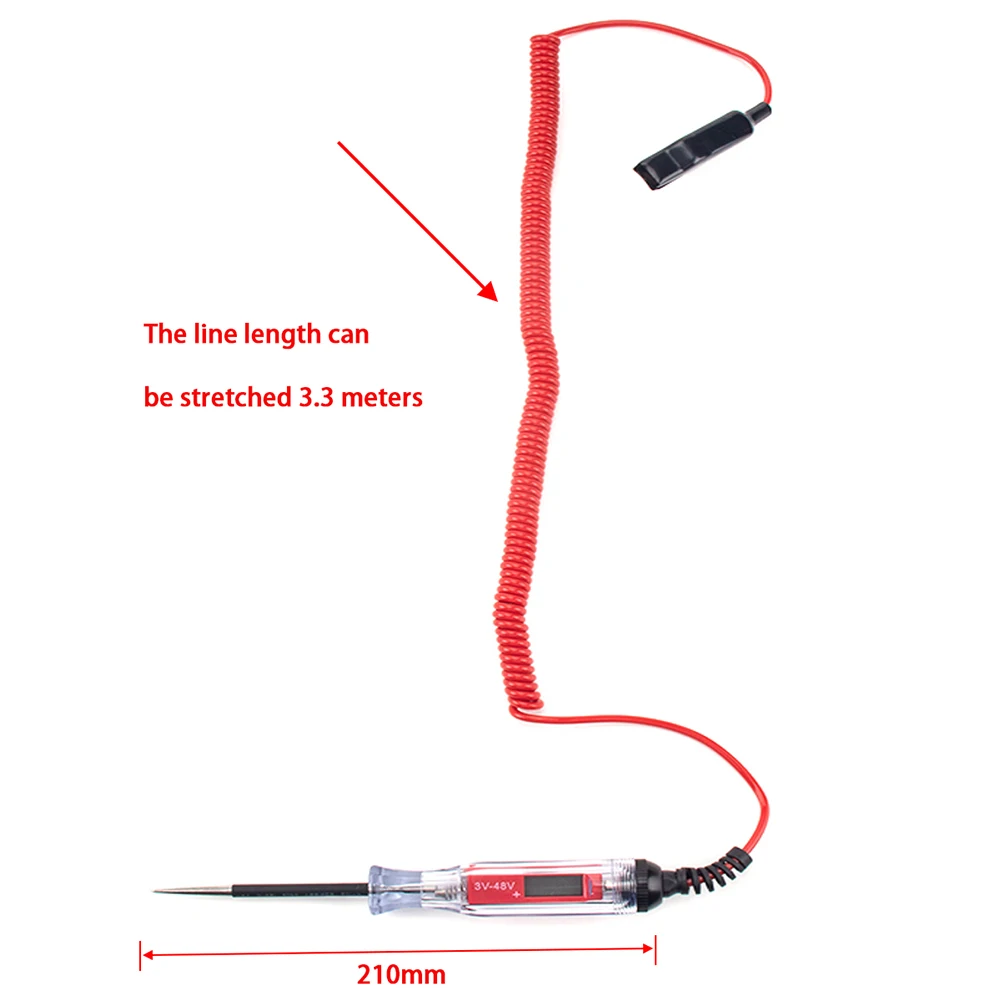 

Probe Lamp System Test Pen Diagnostic Tools Easily Installation Car Circuit Tester Detector Copper Personal Car Elements