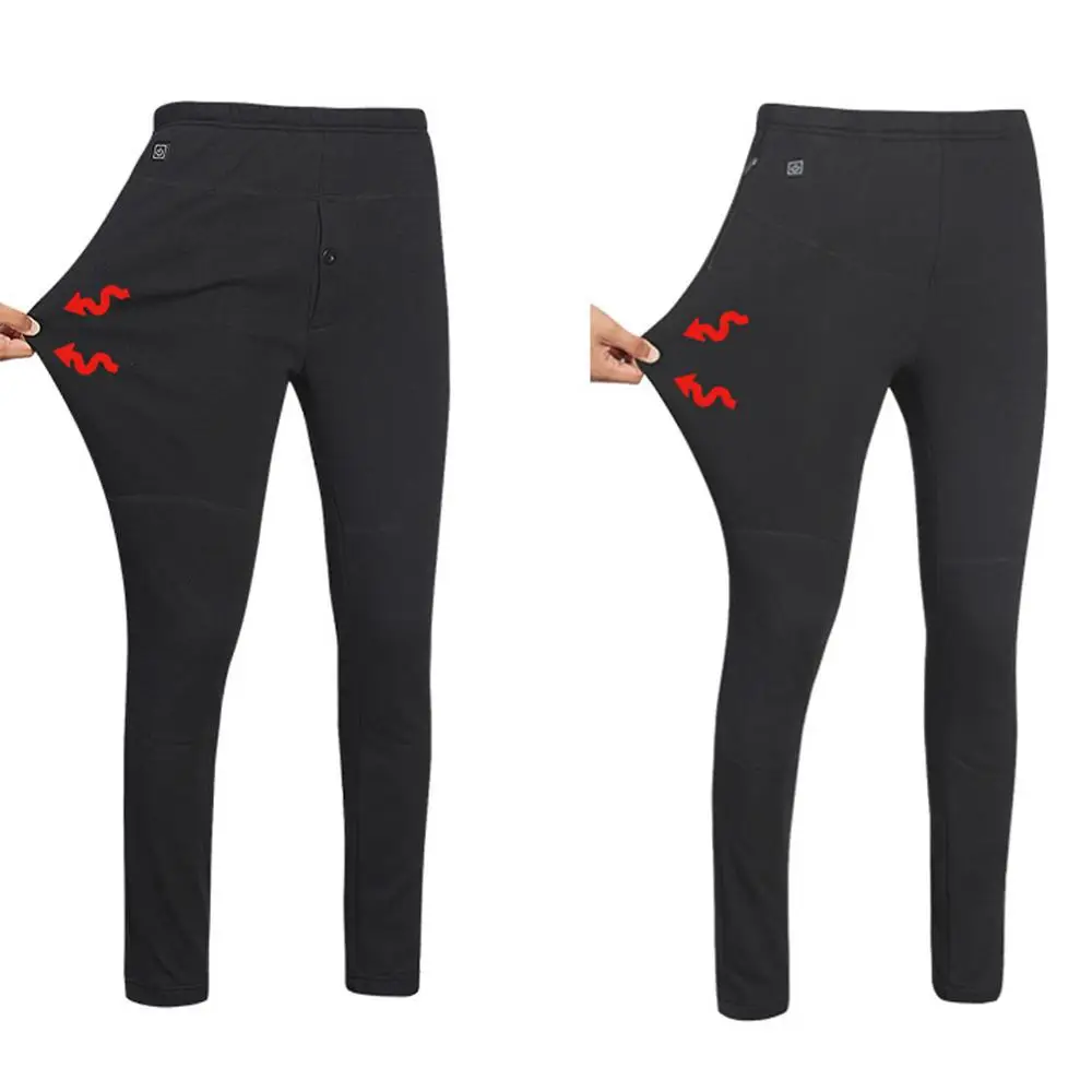 Зимние уличные пеший туризм лыжные теплые брюки с USB зарядкой леггинсы высокой