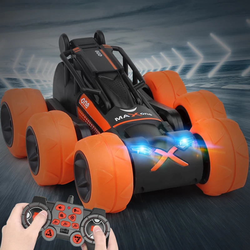 

NEW 2.4G programming deformation stunt car rotating drift climbing six-wheeled remote control car toys gift for children