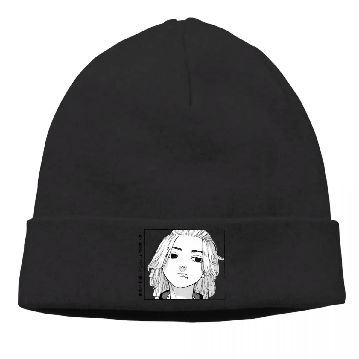 

Tokyo Revengers Draken Adventure Anime Winter Warm Beanie Hats Tongue Out Knitting Bonnet Special Skullies Caps Earmuffs