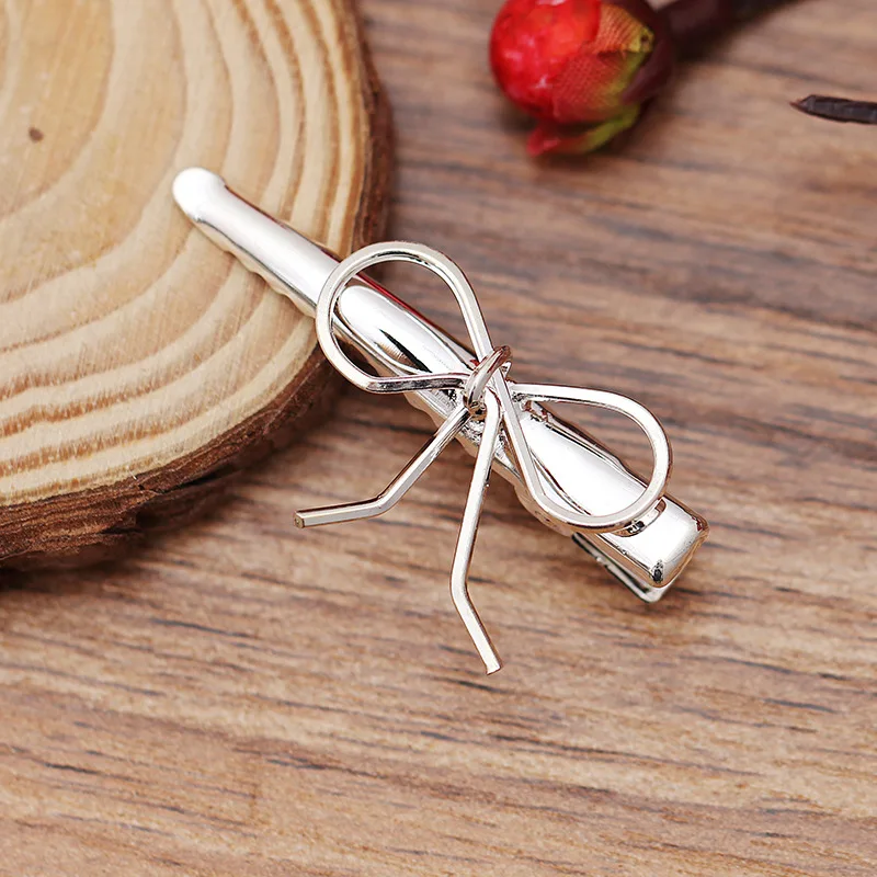 

10 PCS 30x38mm Metal Bowknot Hair Clips Settings DIY Hair Accessories Duckbill Clip For Jewelry Making