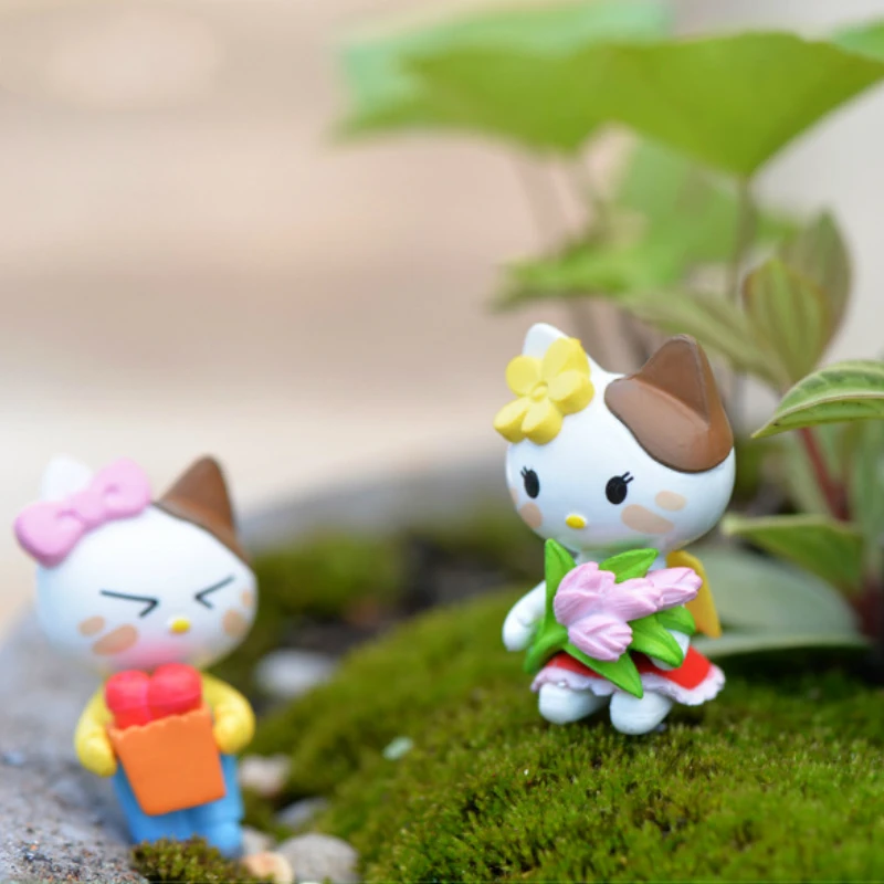 Миниатюры милый Декор для дома с изображением кота аксессуары Сказочный Сад DIY