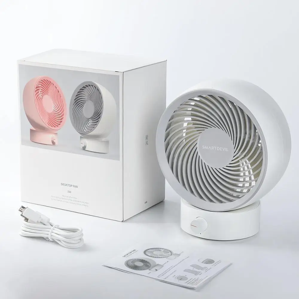

USB Desk Fan Small Personal Desktop Table Fan with Strong Wind Quiet Operation Portable Mini Fan for Office Bedroom