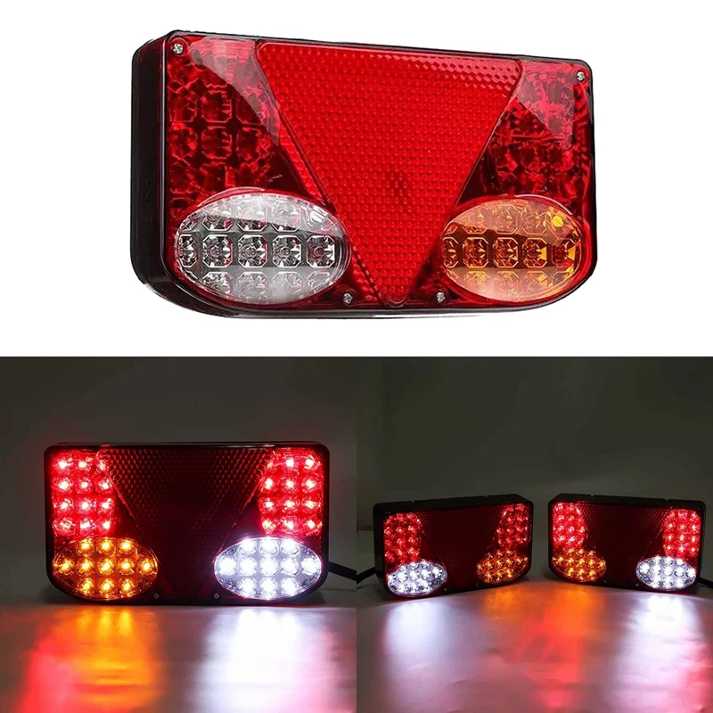 12V LED Car Trailer Truck Tail Light Taillight Rear Stop Brake Lamps Turn Signal for Pick-Ups Tippers Chassis Van | Автомобили и