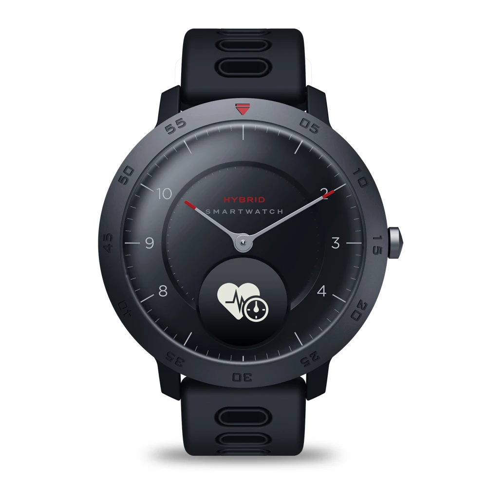 Zeblaze HYBRID 2 для мужчин и женщин Смарт-часы 0,96 дюймов наручные часы BT 4,0 пульсометр кровяное давление спортивные 5ATM водонепроницаемые умные часы - Цвет: HYBRID Black