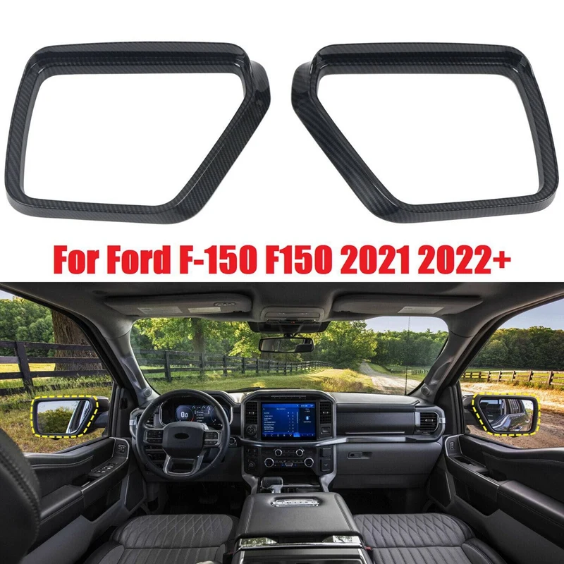 

2 шт., защитные наклейки на зеркало заднего вида для Ford F-150 F150 2021 2022