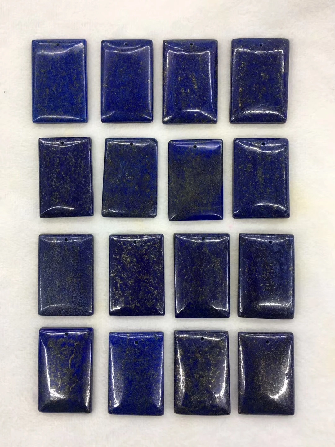 Оптовая цена подвеска из бисера с натуральным лазуритом 10 дюймов Прямоугольный