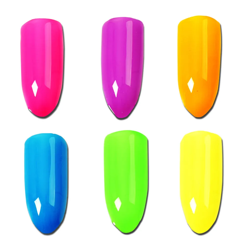 New 2019 Fashion Neon Pigment Nail Powder Dust Glitter Gradient Iridescent Acrylic Maquiagem Drop Shipping | Красота и здоровье