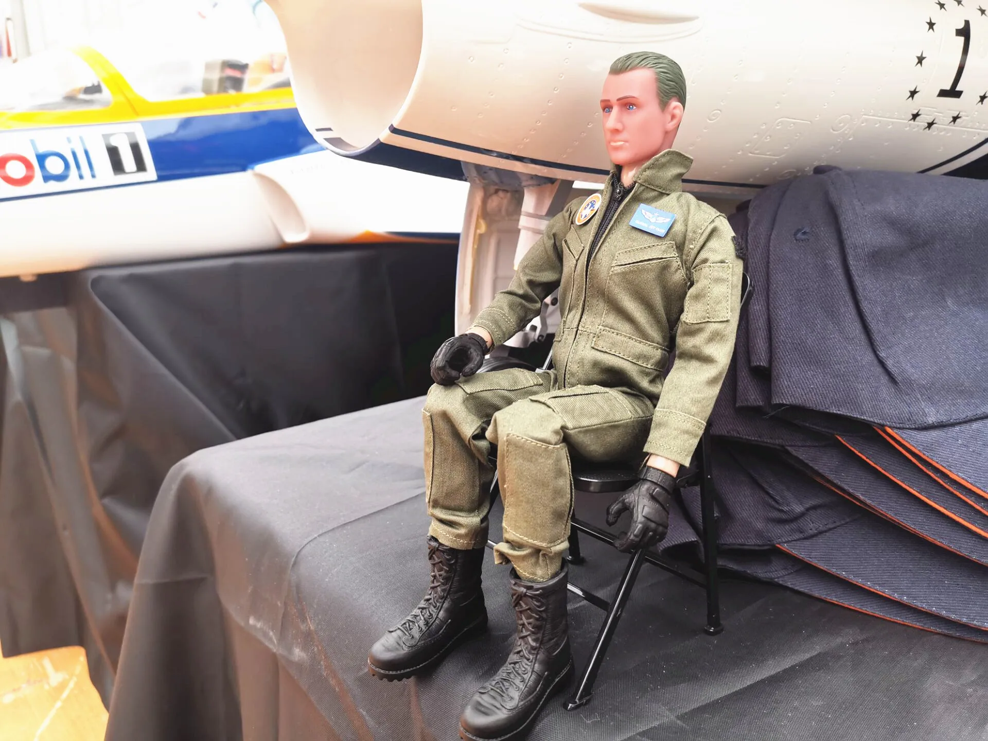 1/6 масштабная фигурка пилотов Игрушечная модель с гарнитурой стекло для турбинного реактивного самолета RC