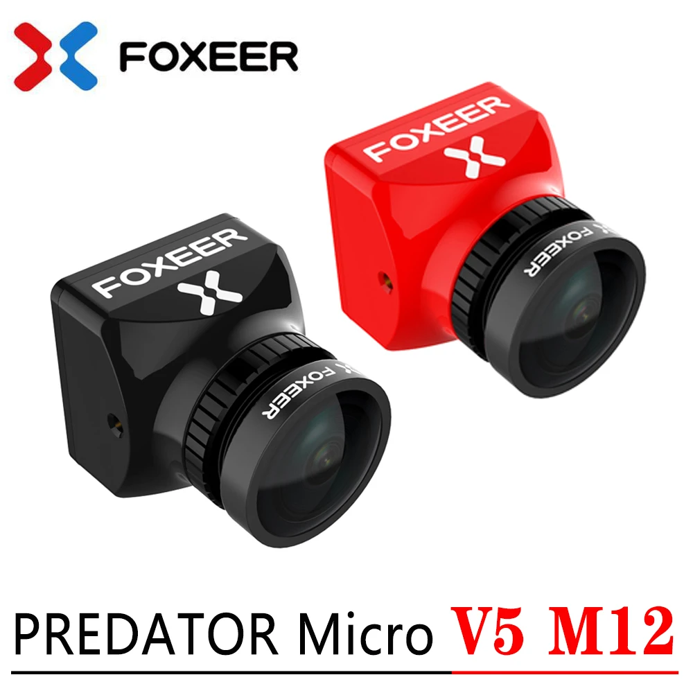 Foxeer Predator Micro V4 FPV камера 16:9/4:3 PAL/NTSC переключаемая Супер WDR osd 4ms латентный пульт