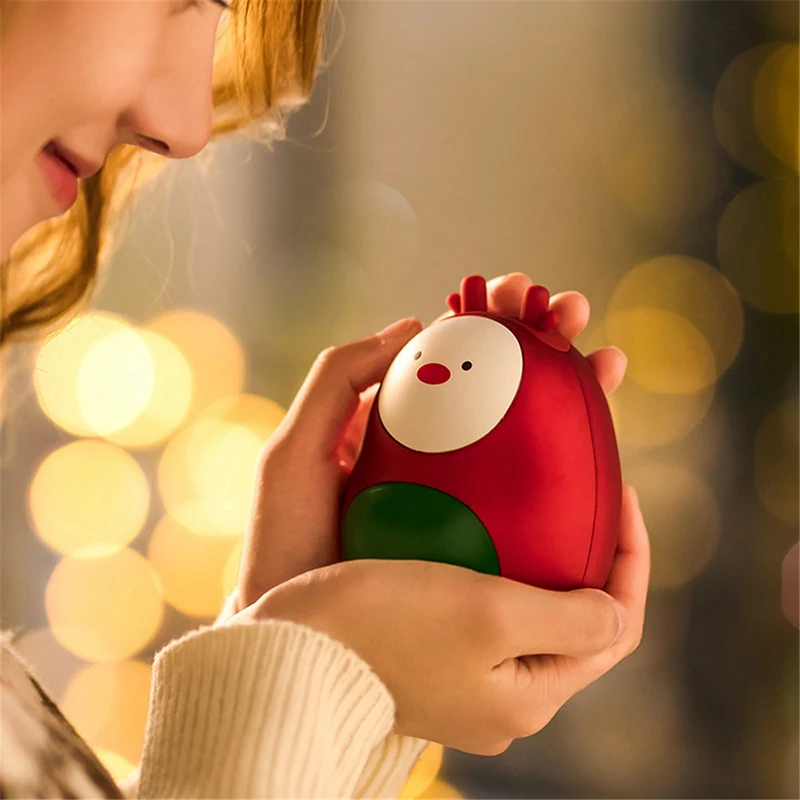 

2 Pcs Heater Portable Winter Heater USB Charging Pocket Portable Heater Travel Cute Christmas Gift Pink & Brown