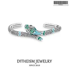 Синие браслеты со змеиным узором, 2018 новые модные ювелирные изделия Модные богемные браслеты с геометрическим узором подарок для женщин