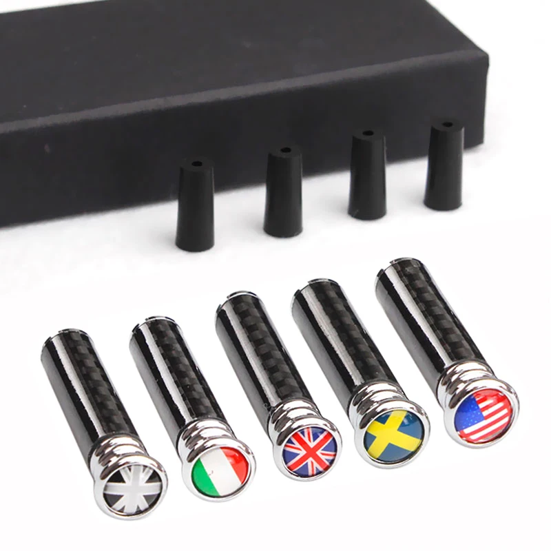 

4 шт., пряжка из углеродного волокна для дверей Audi, Mercedes, AMG, Dodge, Honda, Crv, Daihatsu, Suzuki, Hyundai, национальный флаг, Стайлинг автомобиля