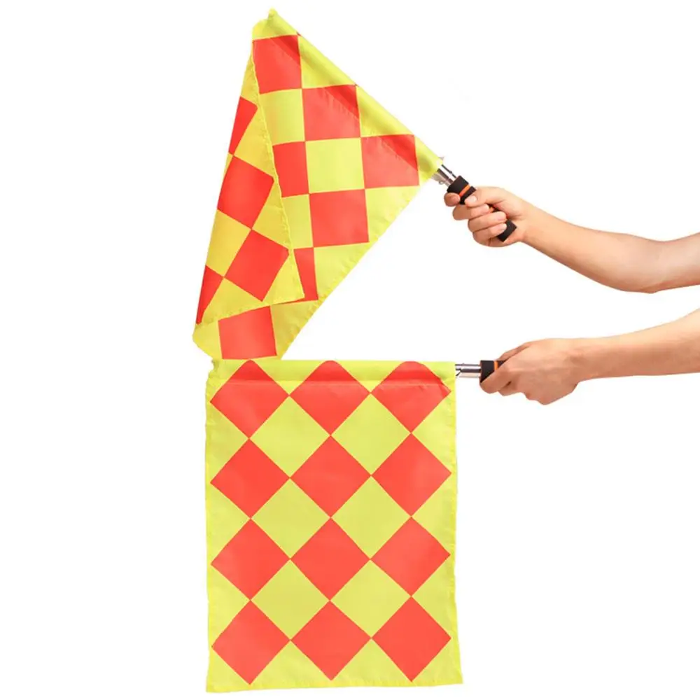 

2pcs/set Soccer referee flag Fair Play Sports match Football Linesman flags Referee equipment