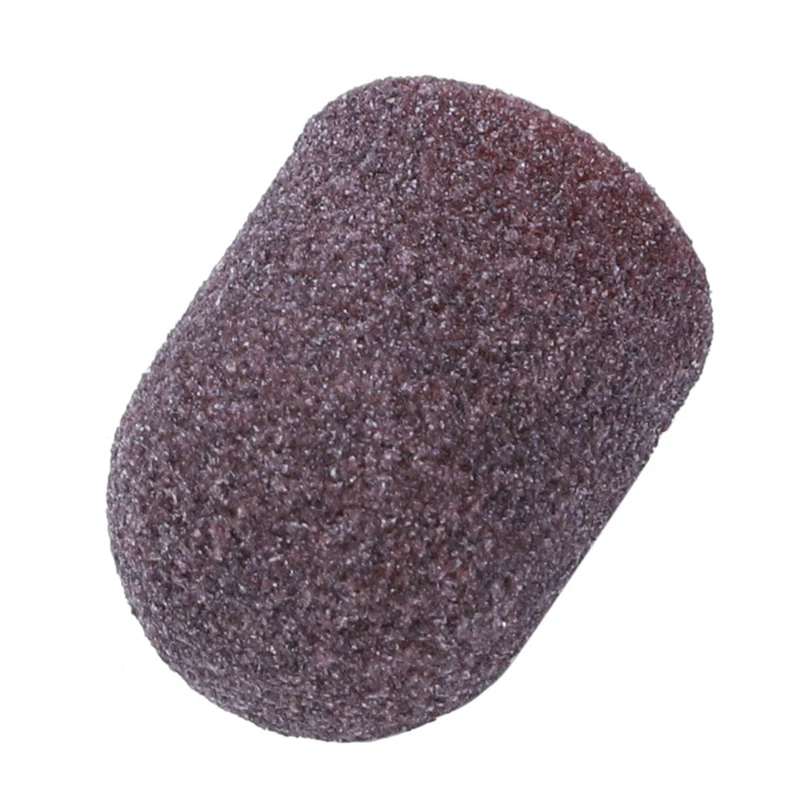 

50Pcs Sanding Bands Block Caps Without Grip 80# 120# 180# 13x19Mm Sanding Cap Manicure Pedicure Electric Nail Drill