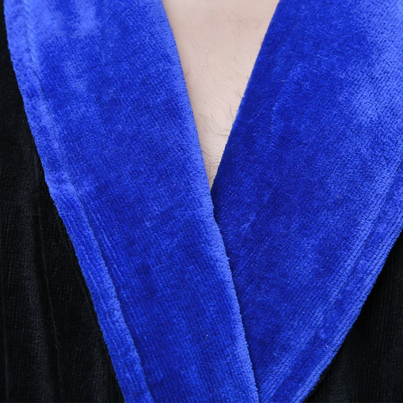 Банный халат из 100% хлопка бархатное полотенце утолщенный для отеля юката Мужская