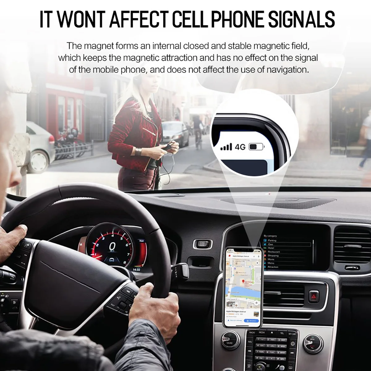 Car Phone Holder For Phone In Car Mobile Support Magnetic Phone Mount Stand For Tablets And Smartphones Suporte Telefone