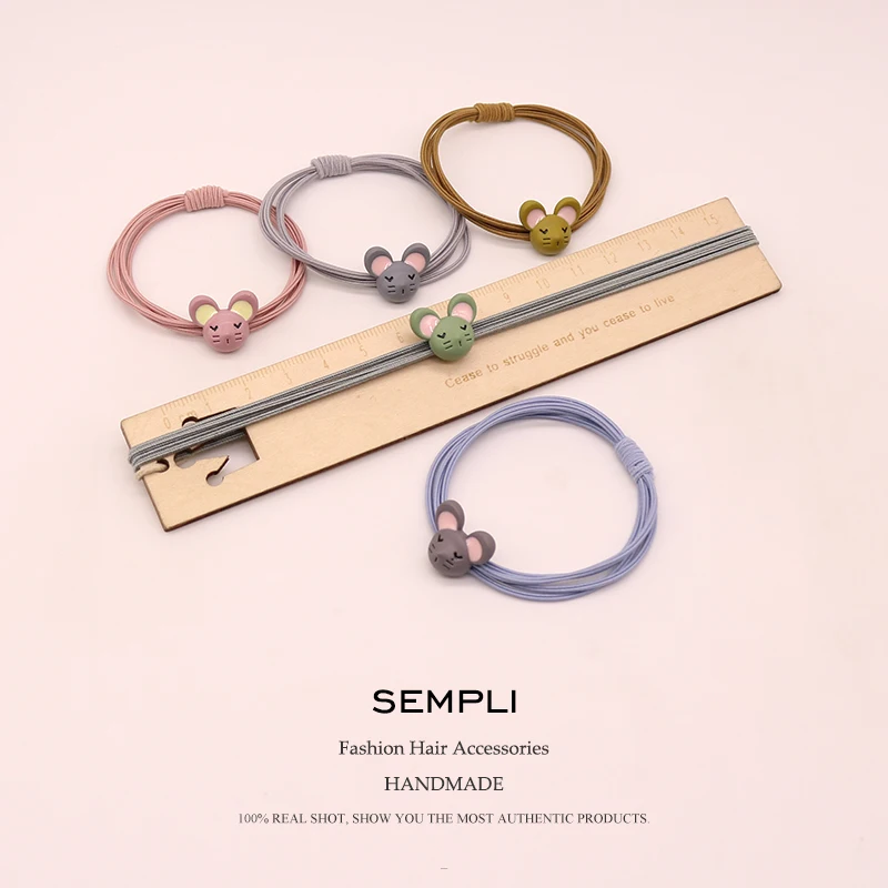 Резинка для волос Sempli из сплава эластичная нейлоновая лента с узлом ручной