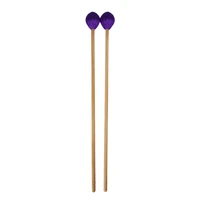 one pair marimba drumsticks rubber mallet percussion with wood handle for and men purple