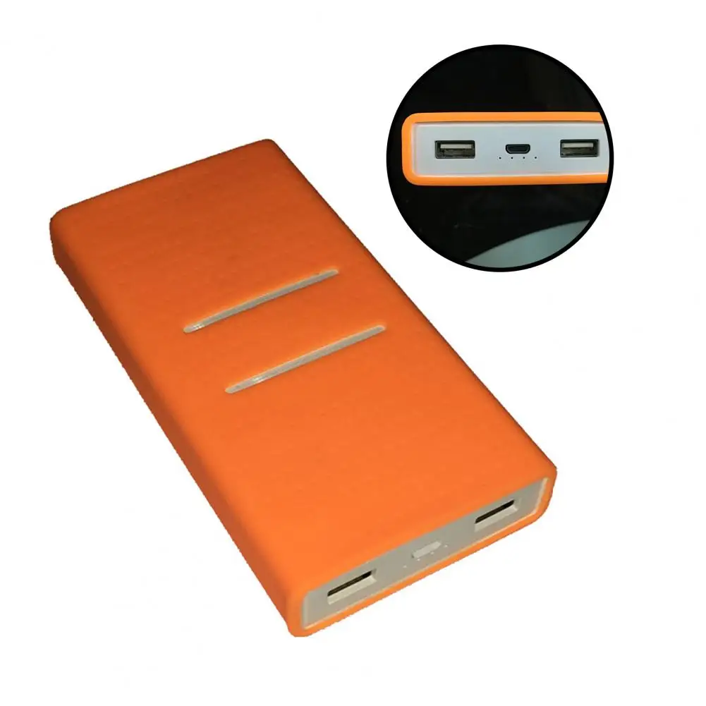 Dust-Proof Solid Color Soft Silicone Case Protective Cover for Xiaomi 20000mAh Power Bank | Accessories