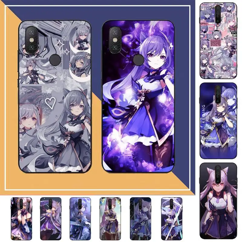 

FHNBLJ genshin impact keqing Phone Case for Redmi Note 8 7 9 4 6 pro max T X 5A 3 10 lite pro