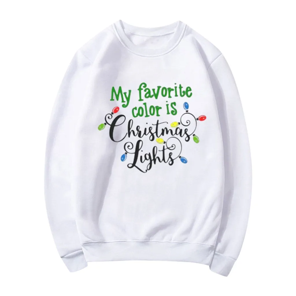 Модная Осенняя Повседневная Женская смешная Рождественская рубашка Jaycosin