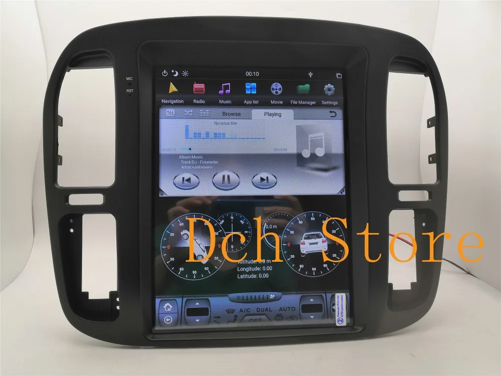 12,1 ''tesla стиль Android 8,1 автомобильный dvd-плеер gps навигация для TOYOTA LAND CRUISER LC100 1999-2002 радио Lexus lx470 PX6 ips