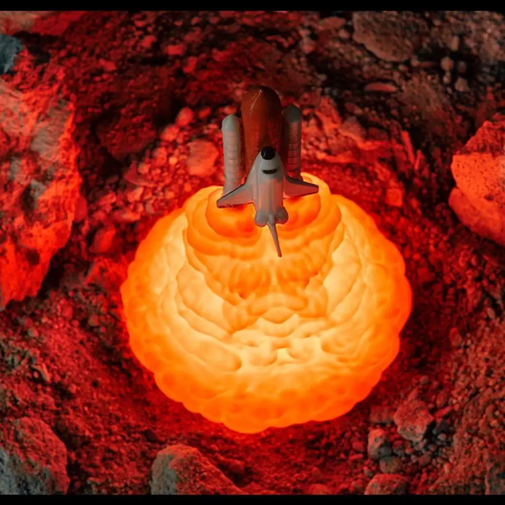 3d печать космический шаттл лампа перезаряжаемый светильник для любителей
