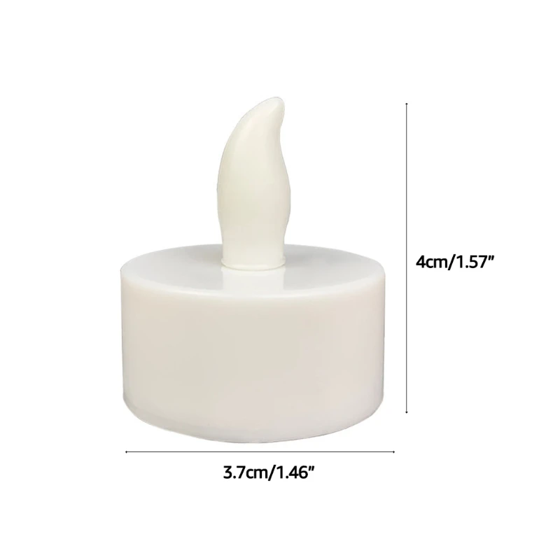 

Светодиодные Чайные лампы F2TE, 24 шт., миниатюрные свечи, работающие от батарейки, беспламенные, без мерцания, чайные лампы для Хэллоуина, Рожд...