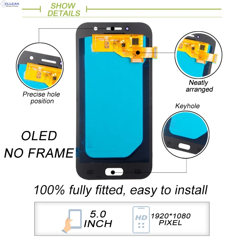 Catteny A520 lcd для samsung Galaxy A5 дисплей сенсорный экран панель Стекло дигитайзер сборка A520M A520FD A520F ЖК+ Инструменты