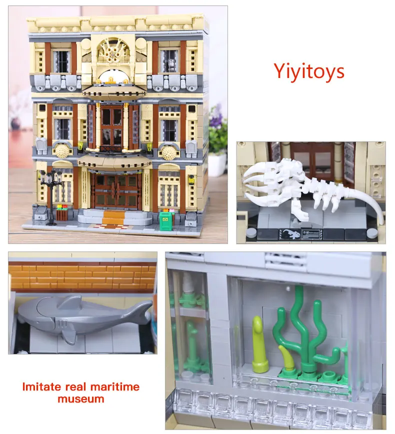 DHL 01005 MOC Конструктор Город игрушки серия морской музейный набор сборные строительные блоки кирпичи Детские Рождественские игрушечные модели, подарки