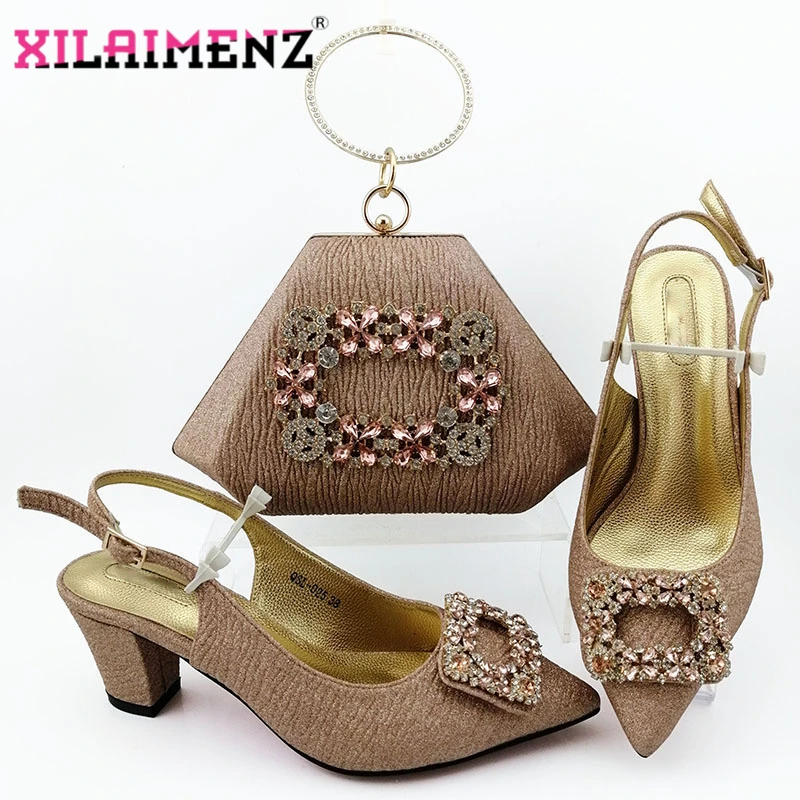 2020 высокое качество новый дизайн Итальянские женские туфли и сумочка в комплекте