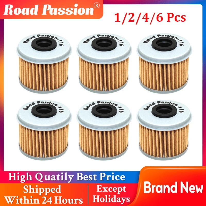 

116 1/2/4/6 Pcs Motorcycle Paper Oil Filter For Honda CRF450X CRF450RX CRF450RWE CRF450R CRF250RX CRF250R CRF150R TRX450R