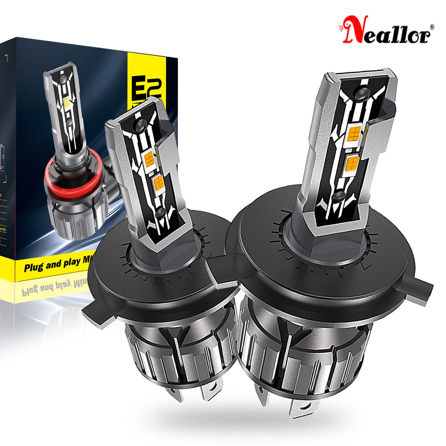 

Pairs Car Light H4 LED 20000LM H7 Car Headlight H10 Auto LED Bulb H8 H9 H11 9005 HB3 9006 HB4 9012 Hir2 Fog Lamp 6500K 3000K 12V