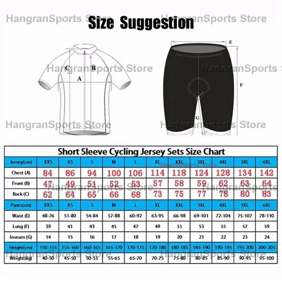 

GO Rigo Go-2021 Summer Men's Cycling Jersey Suit Quick-drying Breathable Professional Team Jersey Short Sleeve Cycling Shorts