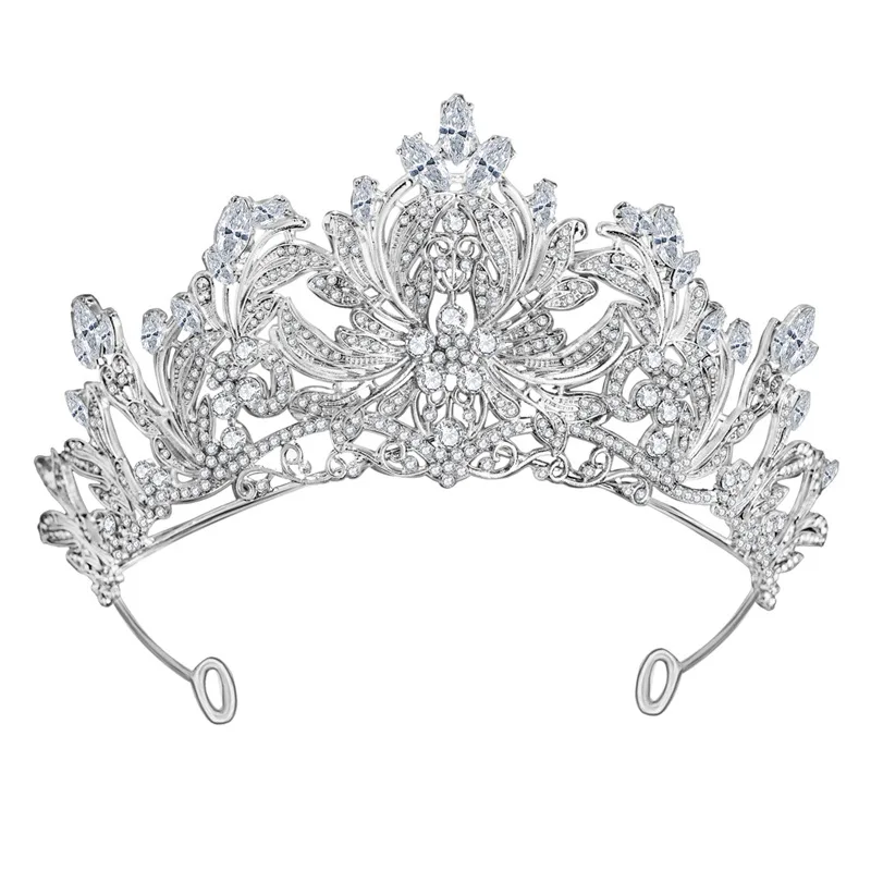 

New Crystal Bride Crown Alloy Diamond Wedding Headpiece Atmospheric Court Princess Wedding Jewelry Bride Rhinestone Headband