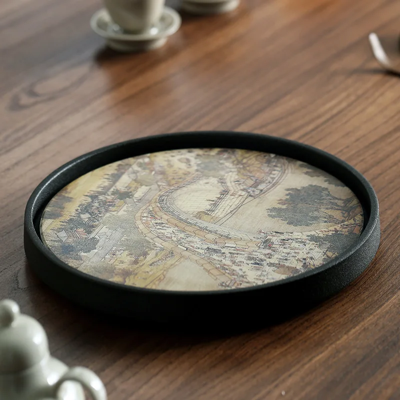 Быстросохнущий поднос для чая YI CC сухая подставка керамический горшок семейный