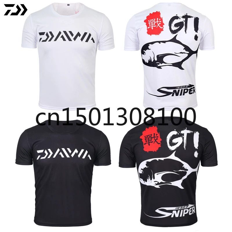 

Daiwa Clothes for Fishing Summer Tshirt Breathable Anti-sweat Sport Quick Dry T-shirt Anti-uv Men Outdoor Cycling Fishing Tshirt