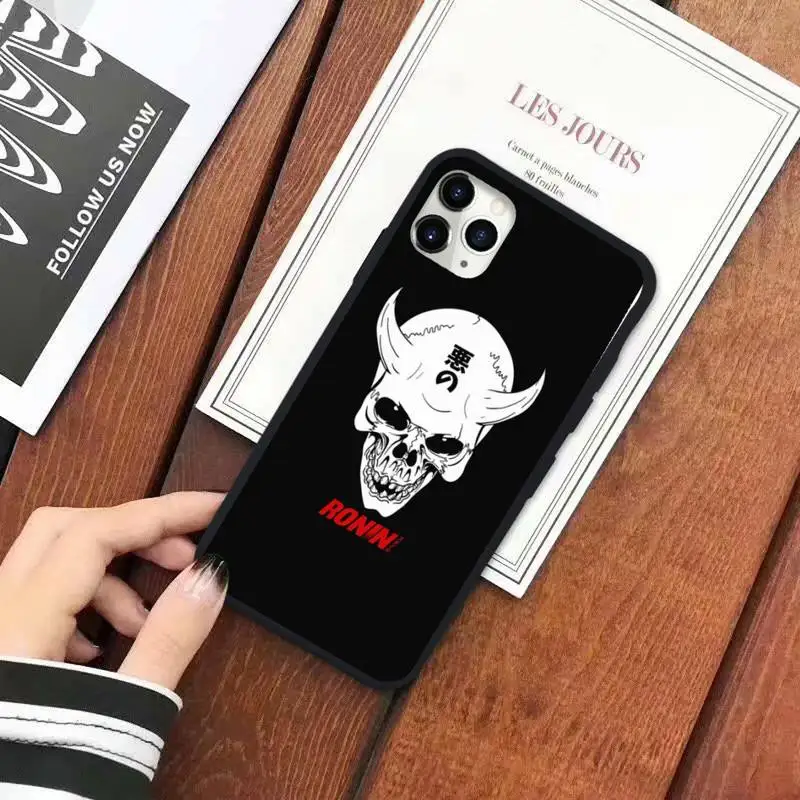 

Japanese samurai mask Art Phone Case for iPhone 11 12 pro XS MAX 8 7 6 6S Plus X 5S SE 2020 XR